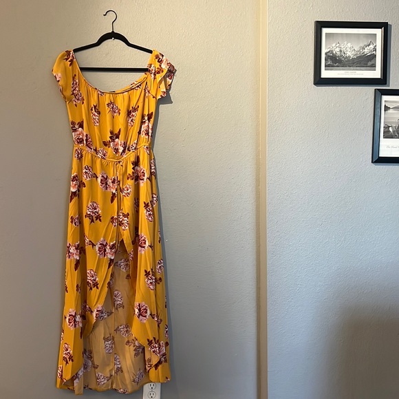 Floral shorts hi low dress - Picture 1 of 3